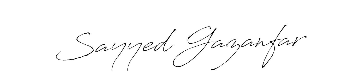 It looks lik you need a new signature style for name Sayyed Gazanfar. Design unique handwritten (Antro_Vectra) signature with our free signature maker in just a few clicks. Sayyed Gazanfar signature style 6 images and pictures png