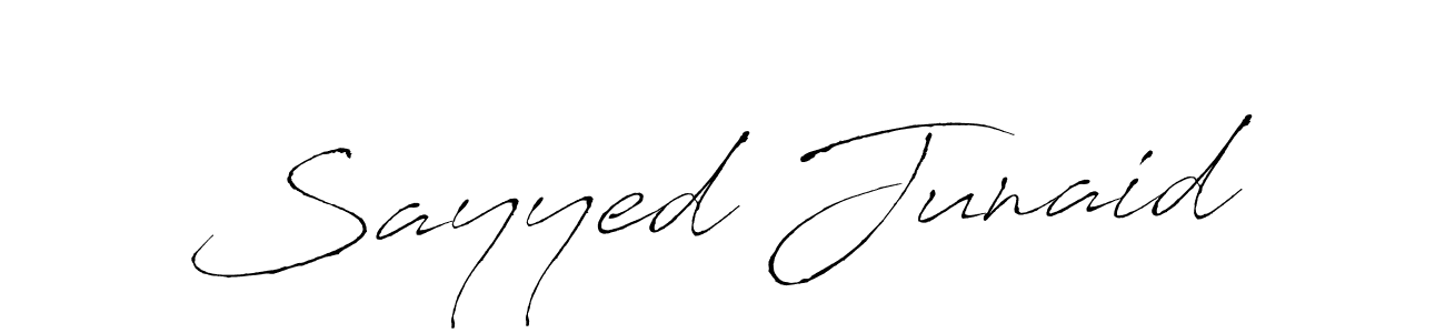 It looks lik you need a new signature style for name Sayyed Junaid. Design unique handwritten (Antro_Vectra) signature with our free signature maker in just a few clicks. Sayyed Junaid signature style 6 images and pictures png