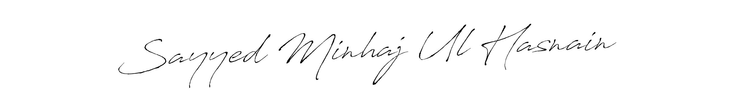 It looks lik you need a new signature style for name Sayyed Minhaj Ul Hasnain. Design unique handwritten (Antro_Vectra) signature with our free signature maker in just a few clicks. Sayyed Minhaj Ul Hasnain signature style 6 images and pictures png
