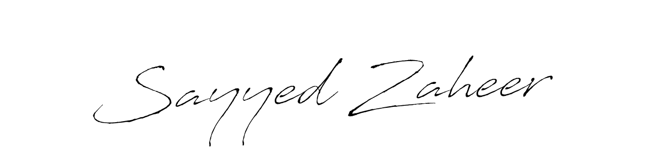 Similarly Antro_Vectra is the best handwritten signature design. Signature creator online .You can use it as an online autograph creator for name Sayyed Zaheer. Sayyed Zaheer signature style 6 images and pictures png