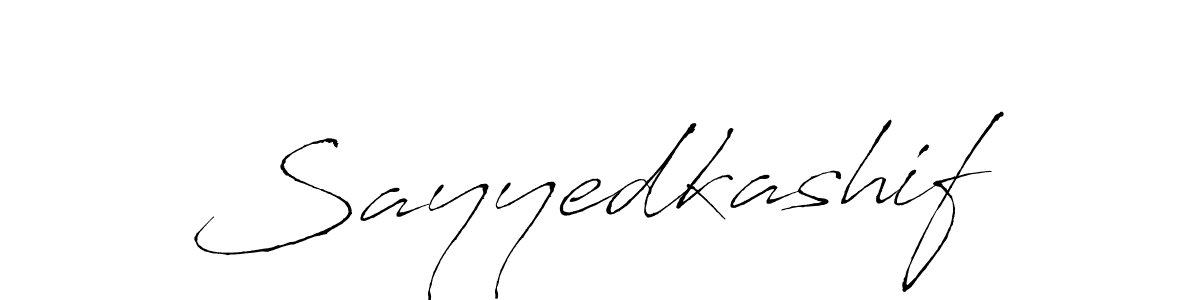 Make a beautiful signature design for name Sayyedkashif. With this signature (Antro_Vectra) style, you can create a handwritten signature for free. Sayyedkashif signature style 6 images and pictures png