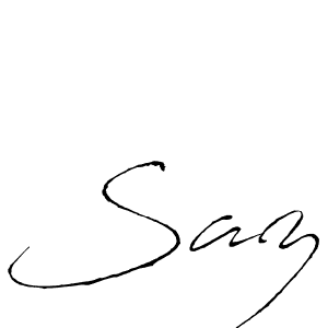 if you are searching for the best signature style for your name Saz. so please give up your signature search. here we have designed multiple signature styles  using Antro_Vectra. Saz signature style 6 images and pictures png