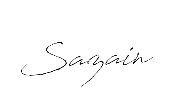 How to make Sazain name signature. Use Antro_Vectra style for creating short signs online. This is the latest handwritten sign. Sazain signature style 6 images and pictures png