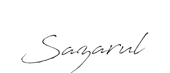 How to make Sazarul signature? Antro_Vectra is a professional autograph style. Create handwritten signature for Sazarul name. Sazarul signature style 6 images and pictures png