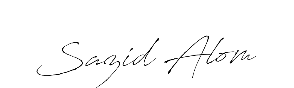 Use a signature maker to create a handwritten signature online. With this signature software, you can design (Antro_Vectra) your own signature for name Sazid Alom. Sazid Alom signature style 6 images and pictures png