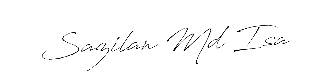 It looks lik you need a new signature style for name Sazilan Md Isa. Design unique handwritten (Antro_Vectra) signature with our free signature maker in just a few clicks. Sazilan Md Isa signature style 6 images and pictures png