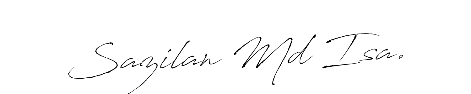 It looks lik you need a new signature style for name Sazilan Md Isa.. Design unique handwritten (Antro_Vectra) signature with our free signature maker in just a few clicks. Sazilan Md Isa. signature style 6 images and pictures png