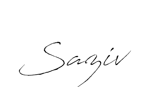 Use a signature maker to create a handwritten signature online. With this signature software, you can design (Antro_Vectra) your own signature for name Saziv. Saziv signature style 6 images and pictures png