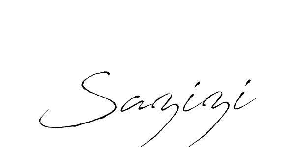 Antro_Vectra is a professional signature style that is perfect for those who want to add a touch of class to their signature. It is also a great choice for those who want to make their signature more unique. Get Sazizi name to fancy signature for free. Sazizi signature style 6 images and pictures png