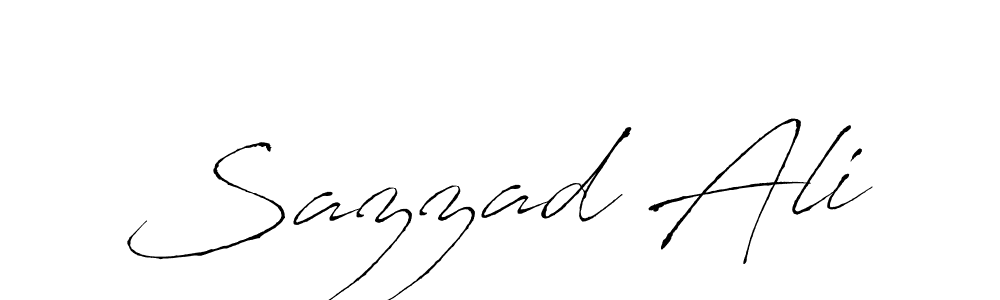 Design your own signature with our free online signature maker. With this signature software, you can create a handwritten (Antro_Vectra) signature for name Sazzad Ali. Sazzad Ali signature style 6 images and pictures png