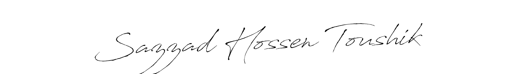 Make a beautiful signature design for name Sazzad Hossen Toushik. Use this online signature maker to create a handwritten signature for free. Sazzad Hossen Toushik signature style 6 images and pictures png