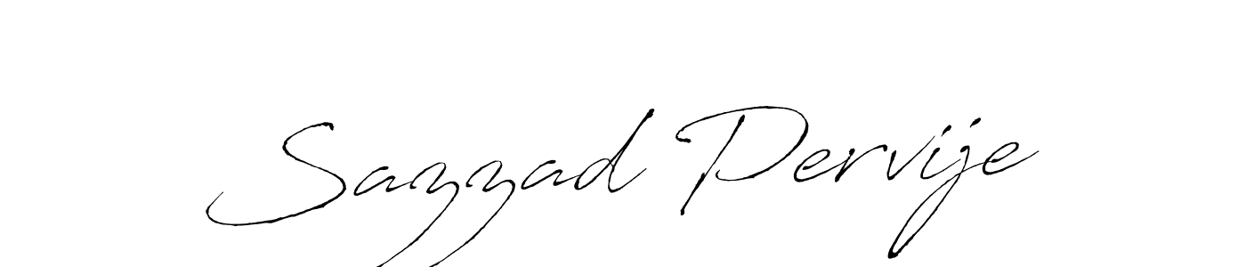 Design your own signature with our free online signature maker. With this signature software, you can create a handwritten (Antro_Vectra) signature for name Sazzad Pervije. Sazzad Pervije signature style 6 images and pictures png