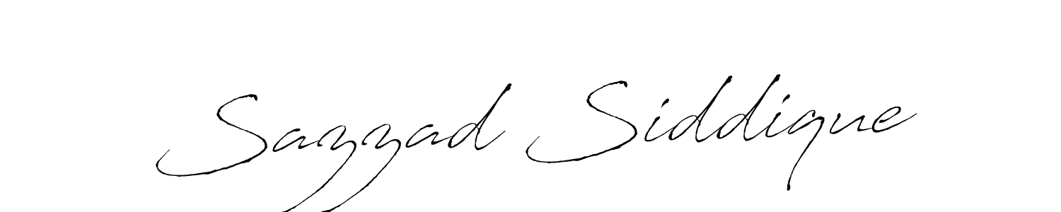 Create a beautiful signature design for name Sazzad Siddique. With this signature (Antro_Vectra) fonts, you can make a handwritten signature for free. Sazzad Siddique signature style 6 images and pictures png