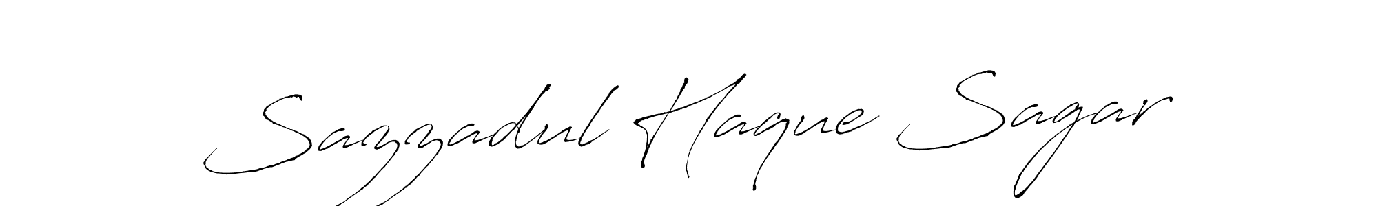 Design your own signature with our free online signature maker. With this signature software, you can create a handwritten (Antro_Vectra) signature for name Sazzadul Haque Sagar. Sazzadul Haque Sagar signature style 6 images and pictures png