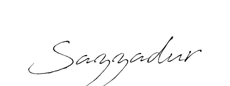 Create a beautiful signature design for name Sazzadur. With this signature (Antro_Vectra) fonts, you can make a handwritten signature for free. Sazzadur signature style 6 images and pictures png