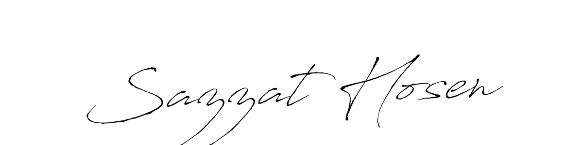 How to make Sazzat Hosen signature? Antro_Vectra is a professional autograph style. Create handwritten signature for Sazzat Hosen name. Sazzat Hosen signature style 6 images and pictures png