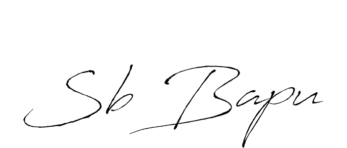 Design your own signature with our free online signature maker. With this signature software, you can create a handwritten (Antro_Vectra) signature for name Sb Bapu. Sb Bapu signature style 6 images and pictures png