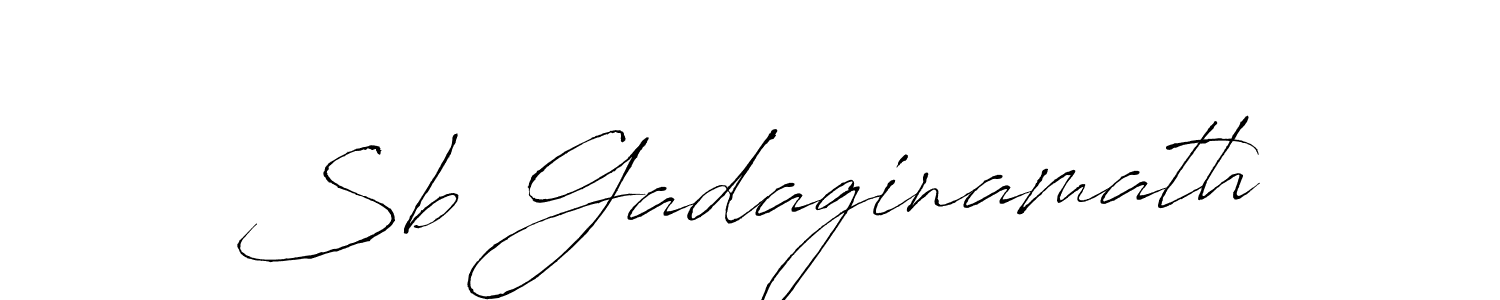 Design your own signature with our free online signature maker. With this signature software, you can create a handwritten (Antro_Vectra) signature for name Sb Gadaginamath. Sb Gadaginamath signature style 6 images and pictures png