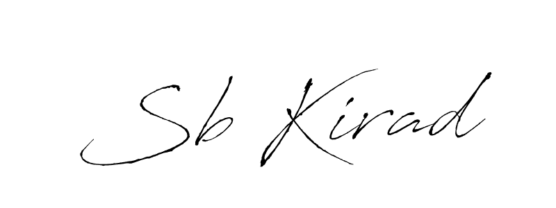 Use a signature maker to create a handwritten signature online. With this signature software, you can design (Antro_Vectra) your own signature for name Sb Kirad. Sb Kirad signature style 6 images and pictures png