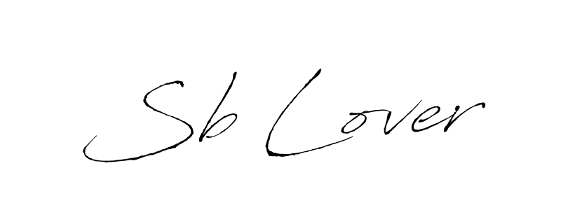 The best way (Antro_Vectra) to make a short signature is to pick only two or three words in your name. The name Sb Lover include a total of six letters. For converting this name. Sb Lover signature style 6 images and pictures png