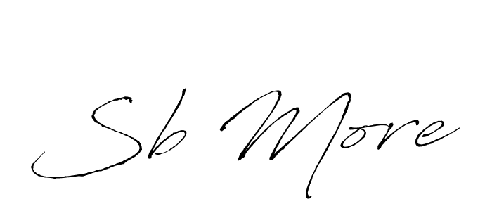 It looks lik you need a new signature style for name Sb More. Design unique handwritten (Antro_Vectra) signature with our free signature maker in just a few clicks. Sb More signature style 6 images and pictures png