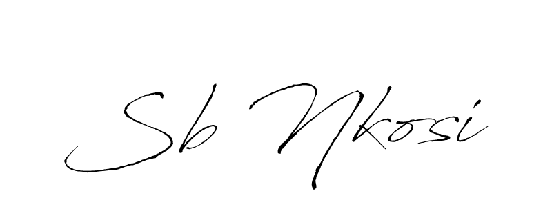 The best way (Antro_Vectra) to make a short signature is to pick only two or three words in your name. The name Sb Nkosi include a total of six letters. For converting this name. Sb Nkosi signature style 6 images and pictures png