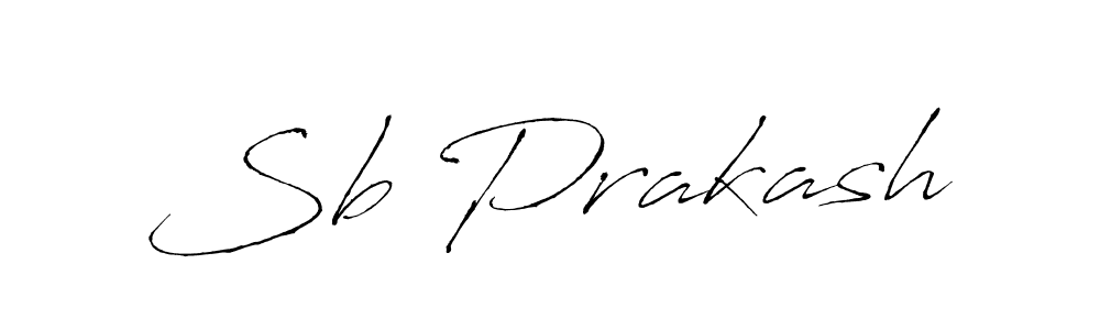 Create a beautiful signature design for name Sb Prakash. With this signature (Antro_Vectra) fonts, you can make a handwritten signature for free. Sb Prakash signature style 6 images and pictures png