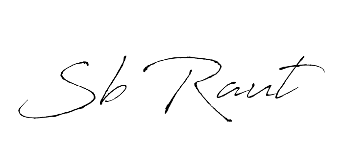 How to make Sb Raut name signature. Use Antro_Vectra style for creating short signs online. This is the latest handwritten sign. Sb Raut signature style 6 images and pictures png