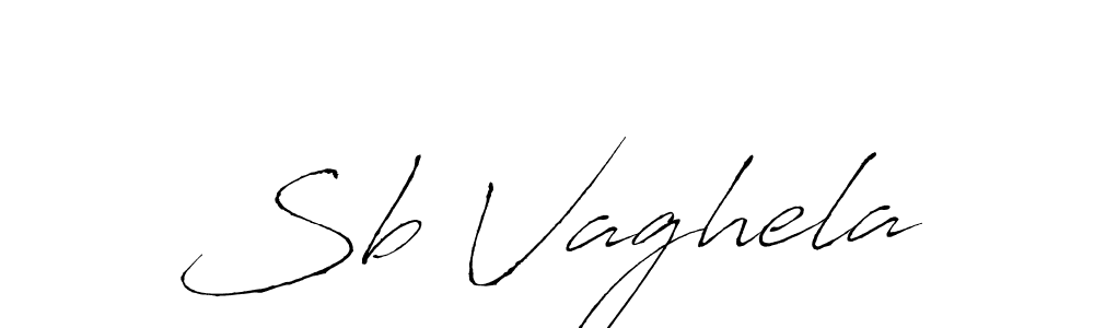The best way (Antro_Vectra) to make a short signature is to pick only two or three words in your name. The name Sb Vaghela include a total of six letters. For converting this name. Sb Vaghela signature style 6 images and pictures png