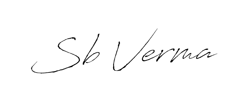 Use a signature maker to create a handwritten signature online. With this signature software, you can design (Antro_Vectra) your own signature for name Sb Verma. Sb Verma signature style 6 images and pictures png