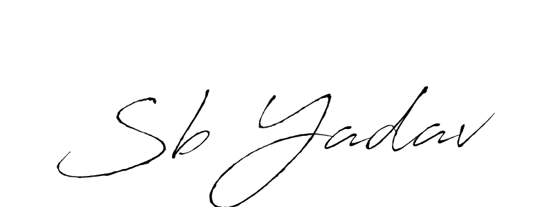 Also we have Sb Yadav name is the best signature style. Create professional handwritten signature collection using Antro_Vectra autograph style. Sb Yadav signature style 6 images and pictures png