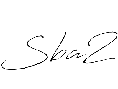 Design your own signature with our free online signature maker. With this signature software, you can create a handwritten (Antro_Vectra) signature for name Sba2. Sba2 signature style 6 images and pictures png