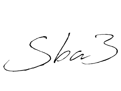 Use a signature maker to create a handwritten signature online. With this signature software, you can design (Antro_Vectra) your own signature for name Sba3. Sba3 signature style 6 images and pictures png