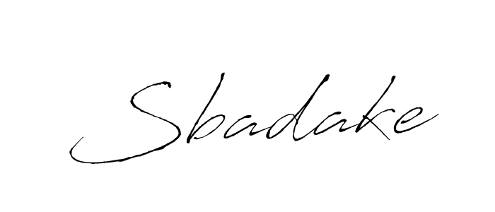 How to make Sbadake signature? Antro_Vectra is a professional autograph style. Create handwritten signature for Sbadake name. Sbadake signature style 6 images and pictures png