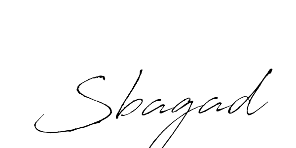 Use a signature maker to create a handwritten signature online. With this signature software, you can design (Antro_Vectra) your own signature for name Sbagad. Sbagad signature style 6 images and pictures png