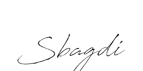 How to make Sbagdi signature? Antro_Vectra is a professional autograph style. Create handwritten signature for Sbagdi name. Sbagdi signature style 6 images and pictures png