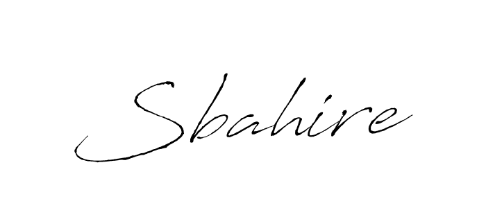 Make a beautiful signature design for name Sbahire. With this signature (Antro_Vectra) style, you can create a handwritten signature for free. Sbahire signature style 6 images and pictures png