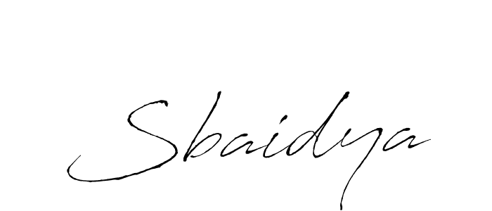 How to make Sbaidya signature? Antro_Vectra is a professional autograph style. Create handwritten signature for Sbaidya name. Sbaidya signature style 6 images and pictures png