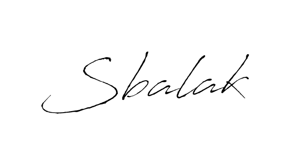 Create a beautiful signature design for name Sbalak. With this signature (Antro_Vectra) fonts, you can make a handwritten signature for free. Sbalak signature style 6 images and pictures png