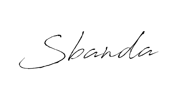 Also we have Sbanda name is the best signature style. Create professional handwritten signature collection using Antro_Vectra autograph style. Sbanda signature style 6 images and pictures png