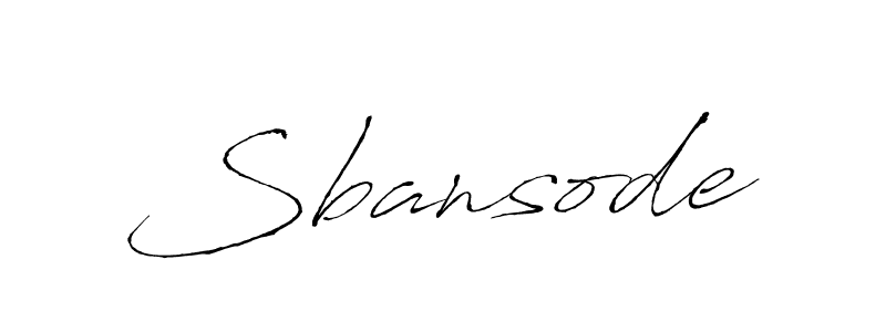 Make a beautiful signature design for name Sbansode. With this signature (Antro_Vectra) style, you can create a handwritten signature for free. Sbansode signature style 6 images and pictures png