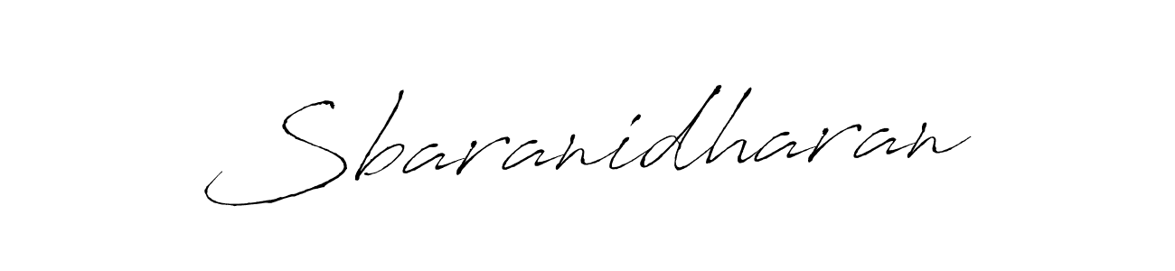 You should practise on your own different ways (Antro_Vectra) to write your name (Sbaranidharan) in signature. don't let someone else do it for you. Sbaranidharan signature style 6 images and pictures png