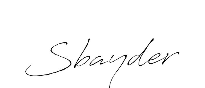 Create a beautiful signature design for name Sbayder. With this signature (Antro_Vectra) fonts, you can make a handwritten signature for free. Sbayder signature style 6 images and pictures png