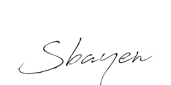 Design your own signature with our free online signature maker. With this signature software, you can create a handwritten (Antro_Vectra) signature for name Sbayen. Sbayen signature style 6 images and pictures png