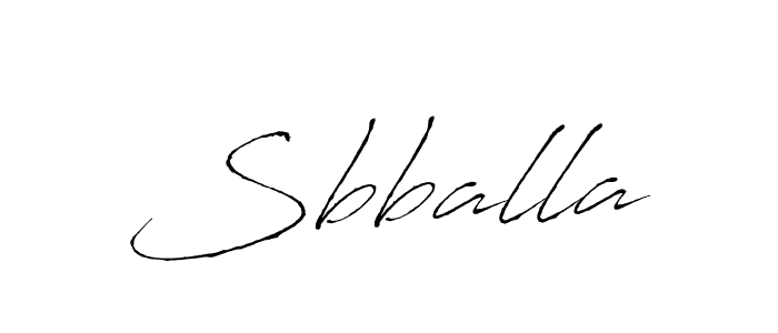 Design your own signature with our free online signature maker. With this signature software, you can create a handwritten (Antro_Vectra) signature for name Sbballa. Sbballa signature style 6 images and pictures png