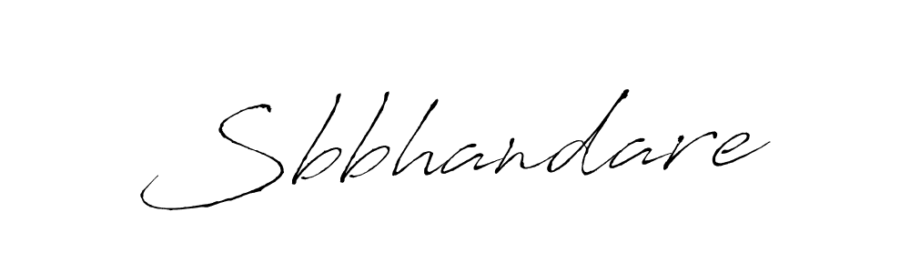 Also we have Sbbhandare name is the best signature style. Create professional handwritten signature collection using Antro_Vectra autograph style. Sbbhandare signature style 6 images and pictures png