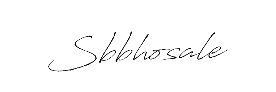 Make a beautiful signature design for name Sbbhosale. With this signature (Antro_Vectra) style, you can create a handwritten signature for free. Sbbhosale signature style 6 images and pictures png