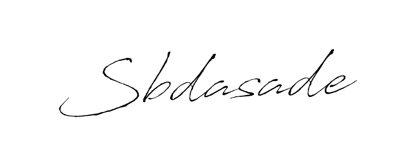 How to make Sbdasade name signature. Use Antro_Vectra style for creating short signs online. This is the latest handwritten sign. Sbdasade signature style 6 images and pictures png