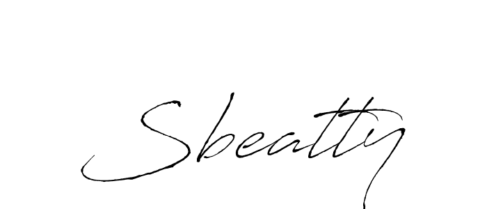 It looks lik you need a new signature style for name Sbeatty. Design unique handwritten (Antro_Vectra) signature with our free signature maker in just a few clicks. Sbeatty signature style 6 images and pictures png