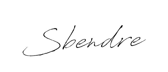 How to make Sbendre signature? Antro_Vectra is a professional autograph style. Create handwritten signature for Sbendre name. Sbendre signature style 6 images and pictures png